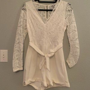 White Lace Romper